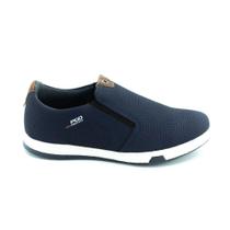 Sapatênis Masculino Pegada Em Couro Azul Sapatênis Masculino Pegada Em Couro Azul