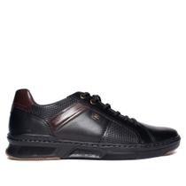 Sapatênis Masculino Pegada Street Couro Preto/Marrom Sapatênis Masculino Pegada Street Couro Preto/Marrom