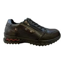 Sapatenis Masculino Pegada Ultraconforto Couro Calce Fácil Zíper Antiderrapante 111801-03 Preto Sapatenis Masculino Pegada Ultraconforto Couro Calce Fácil Zíper Antiderrapante 111801-03 Preto