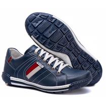 Sapatênis Masculino Ranster em Couro Legítimo 100% Bovino Conforto, Estilo Casual e Solado Leve