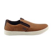 Sapatenis Masculino Sem Cadarço Sport Fire Marrom Slip On