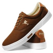 Sapatênis Masculino Tênis Casual Polo Joy - Café Sapatênis Masculino Tênis Casual Polo Joy - Café