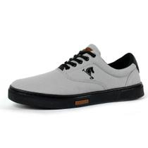 Sapatênis Masculino Tênis Casual Polo Joy - Cinza e Preto Sapatênis Masculino Tênis Casual Polo Joy - Cinza e Preto