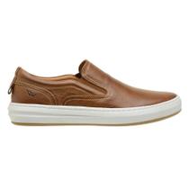 Sapatênis Masculino Tênis Casual Slip On 100% Couro Legitimo Conforto