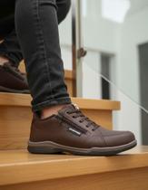 Sapatênis Masculino Tênis Casual Ziper Cadarço Confortável Sapatênis Masculino Tênis Casual Ziper Cadarço Confortável