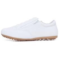 Sapatenis Mocassim Casual Feminino Calce Facil Ziper Lateral Solado Borracha Palmilha EVA Macio Tamanho:41Cor:BrancoGê Sapatenis Mocassim Casual Feminino Calce Facil Ziper Lateral Solado Borracha Palmilha EVA Macio Tamanho:41Cor:BrancoGê