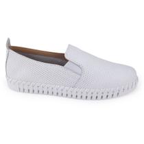 Sapatênis Mocassim feminino Bottero 354306 Couro Slip On