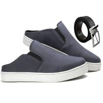 Sapatênis Mule Slip On Masculinos Confortavel + Cinto Sapatênis Mule Slip On Masculinos Confortavel + Cinto