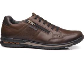 Sapatênis Pegada 114861 Masculino Couro Zíper Amortech