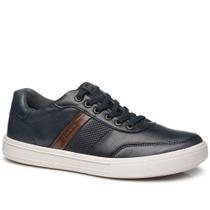 Sapatenis pegada casual em couro ref 111502 masculino