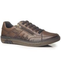 Sapatênis Pegada Casual Masculino Brown