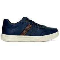 Sapatênis Pegada Masculino City Couro 111502 Marinho
