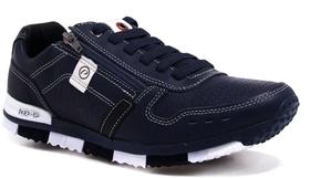 Sapatênis Pegada Masculino Couro Com Zíper Marinho Sapatênis Pegada Masculino Couro Com Zíper Marinho