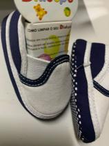 Sapatênis Recém Nascido Tamanho 14 De 02 A 04 Meses Azul E Branco