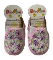 Sapatênis Recém Nascido Tamanho 17 De 08 A 10 Meses Rosa Florido