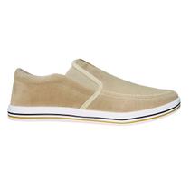 Sapatênis Slip On Casual de Camurça Masculino BR Sport 2273.200 Bege Sapatênis Slip On Casual de Camurça Masculino BR Sport 2273.200 Bege