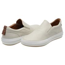 Sapatênis Slip on Masculino Casual Thrones Conforto Em Couro