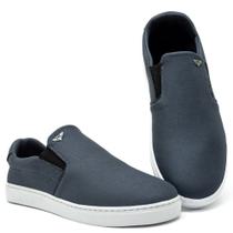 Sapatênis Slip On Masculino Elástico Calce Fácil Moda Versátil Confortável Sola Borracha