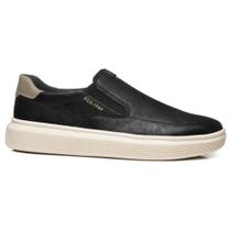 Sapatênis Slip On Masculino Microfibra Preto Pegada 172106-06