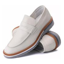 Sapatenis SlipOn Masculino Couro Legitimo Elegante Iate