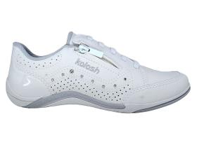 Sapatenis Tênis Casual Feminino Zíper Kolosh C1299 Branco