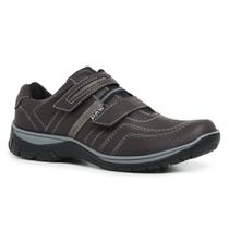 Sapatenis Tenis De Couro Masculino Preto New Fox