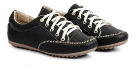 sapatênis tênis feminino casual básico confortável preto sapatênis tênis feminino casual básico confortável preto