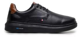 Sapatenis Tenis Masculino Derby Casual Social Detalhado Couro Eco 1060