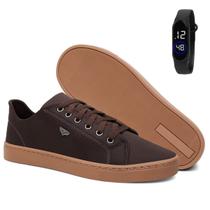 Sapatênis Tenis Masculino Esportivo e Casual + Relógio
