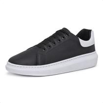 Sapatenis Tenis Masculino Espumado Moderno Palmilha EVA Com Cadarço Solado Resistente Conforto