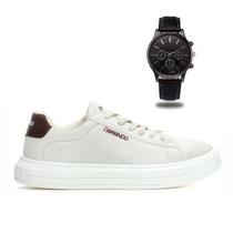Sapatênis Tenis Masculino Moderno Casual Confortável + Relógio de Ponteiro Sapatênis Tenis Masculino Moderno Casual Confortável + Relógio de Ponteiro