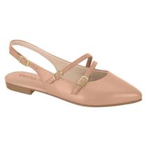 Sapatilha Aberta Feminina Slingback Bico Fino Beira Rio 4134