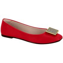 Sapatilha Alpargata Feminina Brilhante Quadrada Conforto Moleca 5735.217.7800 -