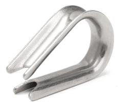 Sapatilha Anilha linha Pesada Cabo De Aço 10mm Em Aço Inox