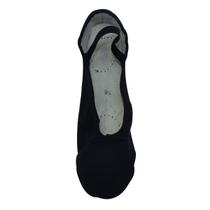 Sapatilha Ballet Lona Solado Dividido Preta Infantil