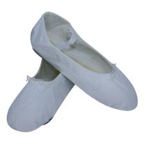 Sapatilha Ballet Sintética Branca Adulto