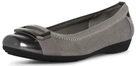 Sapatilha Ballet Uplift Feminina Anne Klein Cinza Metálico 38 BR