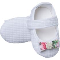 Sapatilha Bebê Delicada Sapatinho de Meninas Laço Colorido