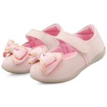 Sapatilha Bebê Menina Infantil Laço Sapatinho Rosa Gatatuya