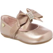 Sapatilha Bebê Pinokio Metalizada Com Laço