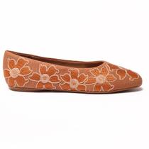 Sapatilha Belluno Bordada Bico Redondo Sapatilha Belluno Bordada Bico Redondo