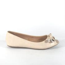 Sapatilha Bico Aberto Nude