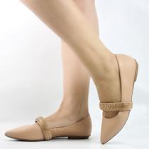 Sapatilha Bico Fino Brilho