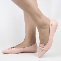 Sapatilha Bico Fino Couro