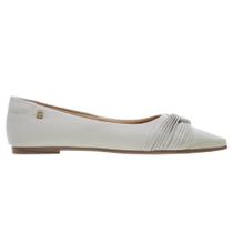 Sapatilha Bico Fino Feminina Santinelli 1600004 Offwhite