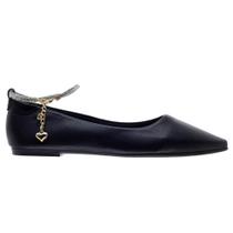 Sapatilha Bico Fino Feminina Santinelli 1600007 Preta Sapatilha Bico Fino Feminina Santinelli 1600007 Preta