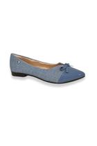 Sapatilha Bico Fino Jeans Azul Ligthgel Sapatilha Bico Fino Jeans Azul Ligthgel