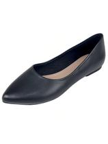 Sapatilha Bico Fino Napa - Preta