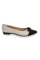 Sapatilha Bico Fino Off White Croco Preto Ligthgel Sapatilha Bico Fino Off White Croco Preto Ligthgel