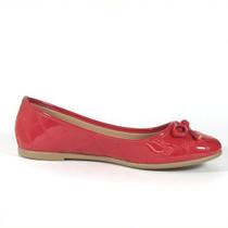 Sapatilha Bico Redonda Vermelha